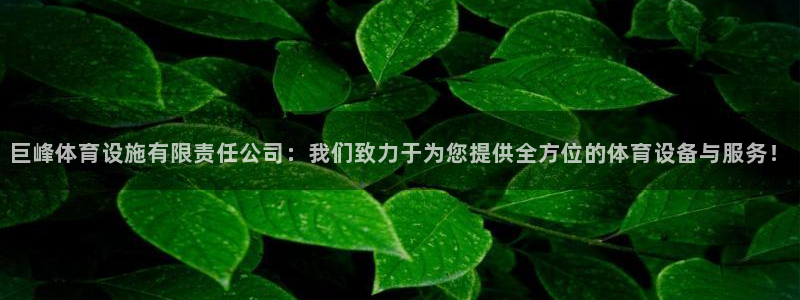 巨峰体育设施有限责任公司：我们致力于为您提供全方位的体育设备与服务！