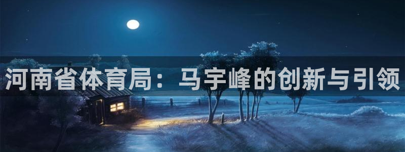 河南省体育局：马宇峰的创新与引领